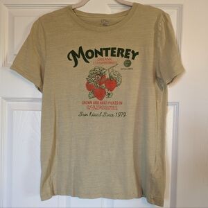 JCrew Monterey Strawberry graphic tee size small